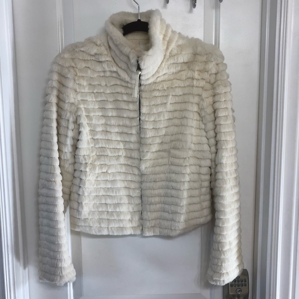 June Rabbit Fur Reversible Jacket